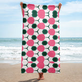 Radiant Rose Diamond Elegance Premium Bath Towel